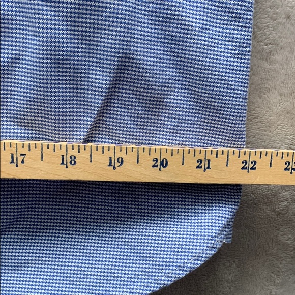 Psycho Bunny Blue and White Dress Shirt with Button-Down Collar - Picture 9 of 16